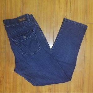 LEVIS Mid Rise Skinny Dark Jeans Denim Sz 12 SHORT